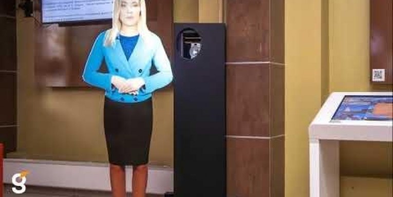 Виртуальный промоутер и интерактивный стол с ПО для предварительного голосования в СГУГиТ г. Новосибирск